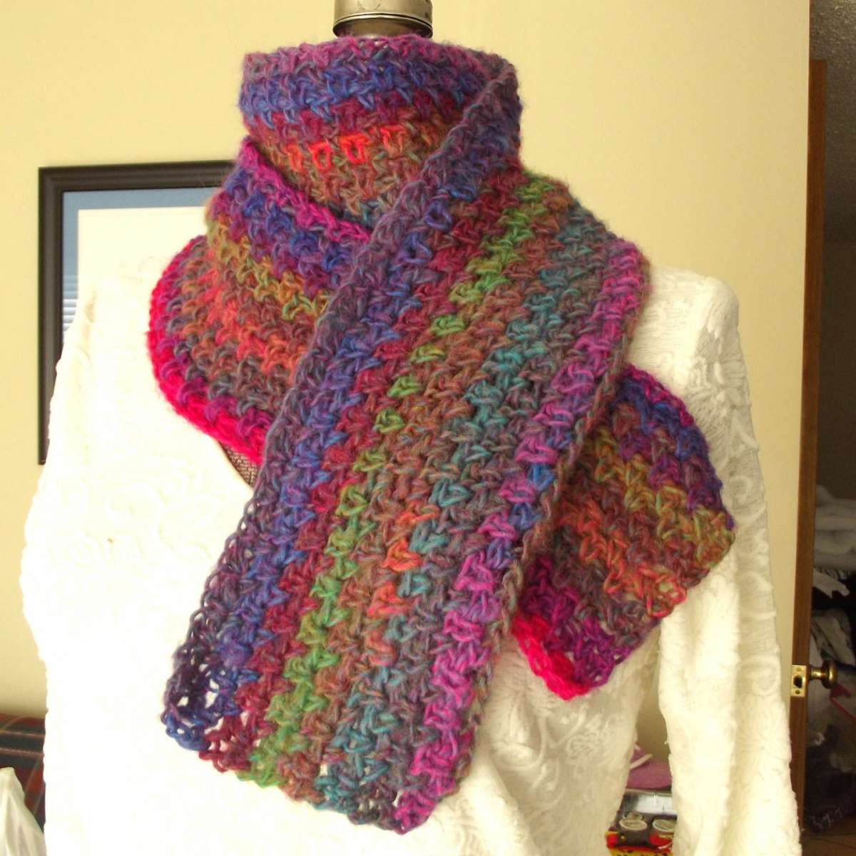 Sciarpa in lana coloratissima