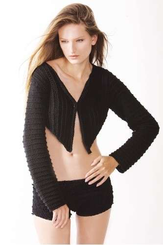 Top e shorts in maglia