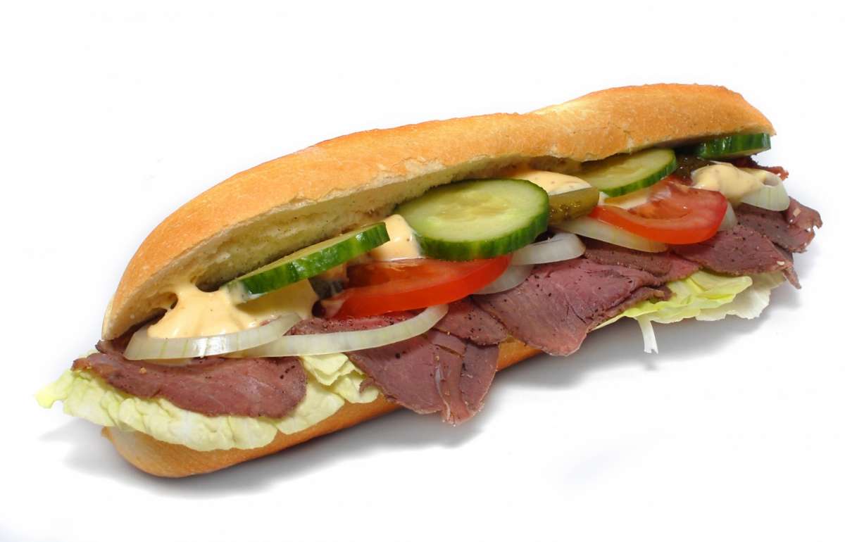 Panino farcito light con cetrioli