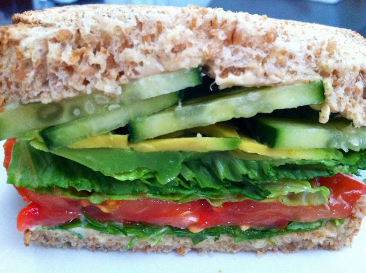 Panino farcito light vegetariano