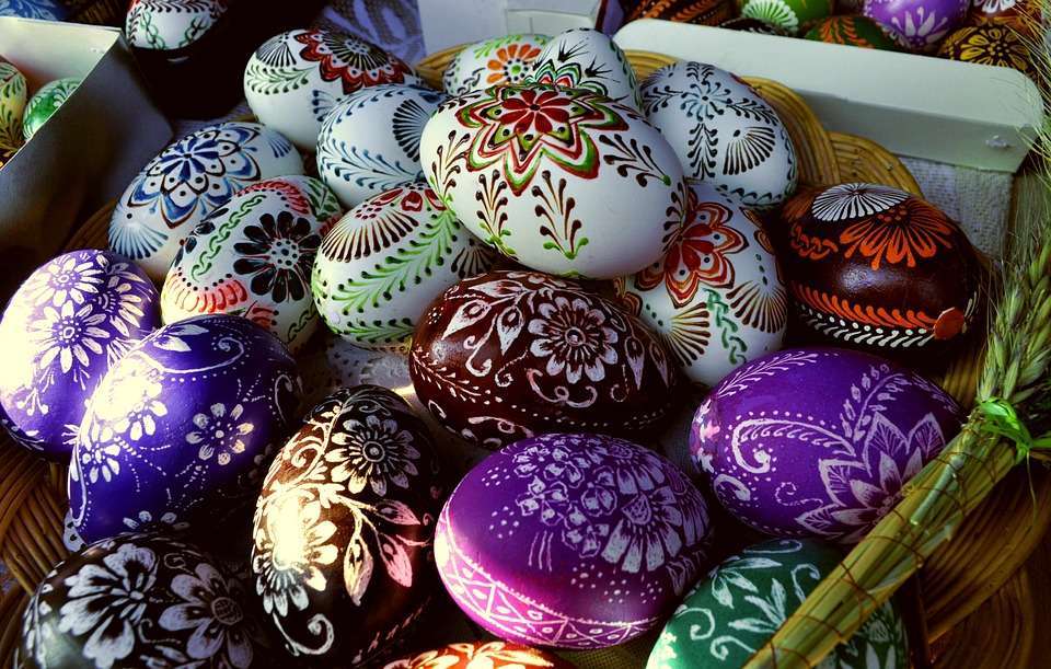 Uova decorate immagine per Buona Pasqua
