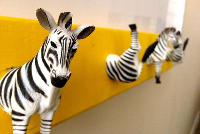 Appendiabiti con zebre