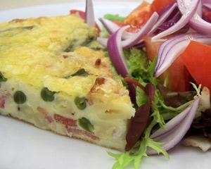 fetta frittata fagiolini