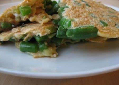 piatto frittata fagiolini