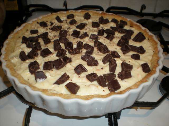 Crostata con ricotta e cioccolato