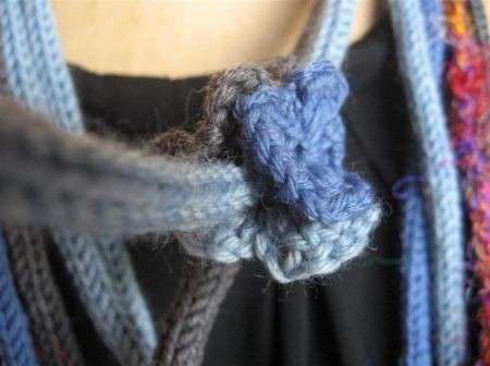 Lavori a maglia con il tricotin