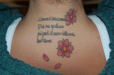 Tattoo sul collo