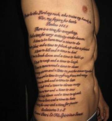 Tattoo sul fianco
