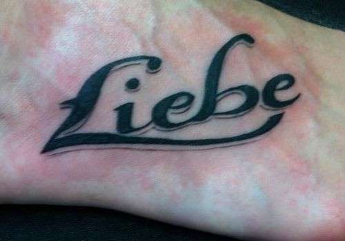 Tatuaggio d'amore in tedesco