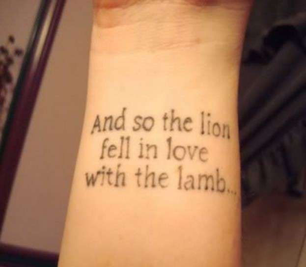 Tatuaggio frase Twilight