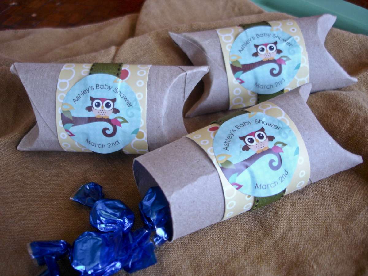 Bomboniere con gufetti per baby shower