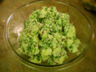 insalata patate verde