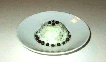 mousse con menta