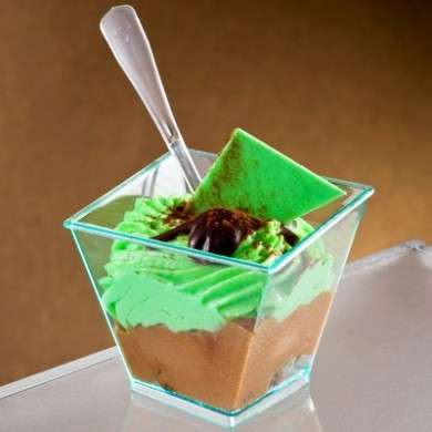 mousse menta e cioccolato