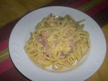 pasta e cavoli con pancetta