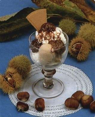 gelato con marron glaces