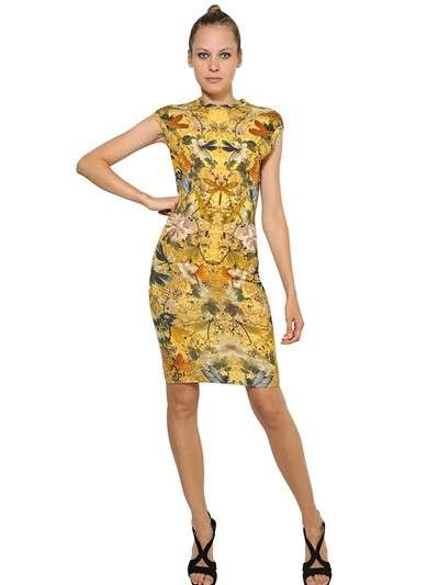 Minidress con stampa Alexander McQueen