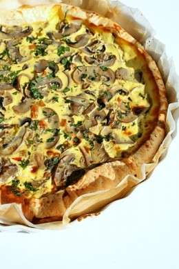 quiche salmone e funghi