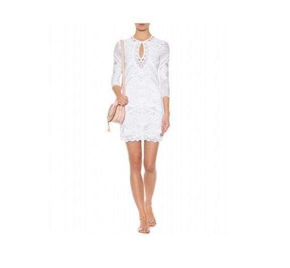 Vestito elegante Cavalli, minidress bianco crochet