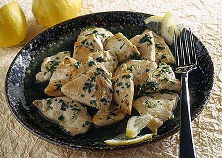 piatto di pollo al limone