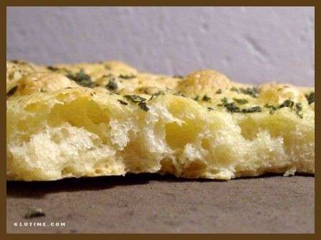 sezione focaccia alle erbe