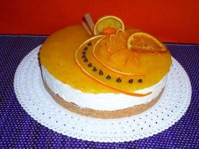 cheesecake arancia