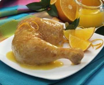 coscia di pollo all'arancia