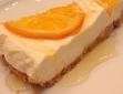 fetta cheesecake all'arancia
