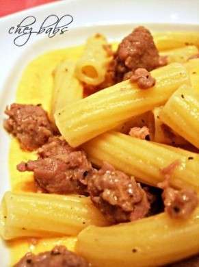 Pasta con salsiccia