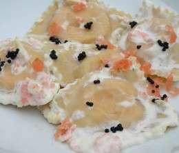 ravioli salmone