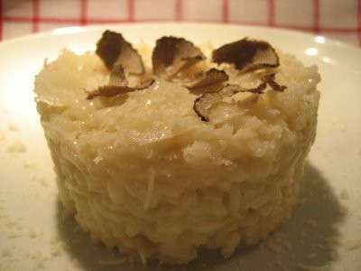 tortino di riso al tartufo