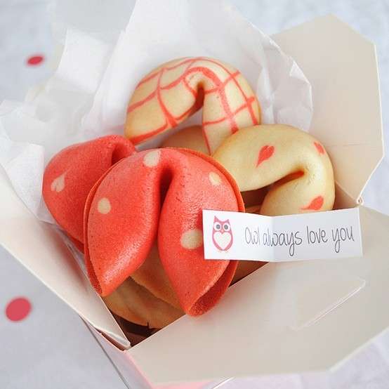 Biscotti della fortuna per San Valentino