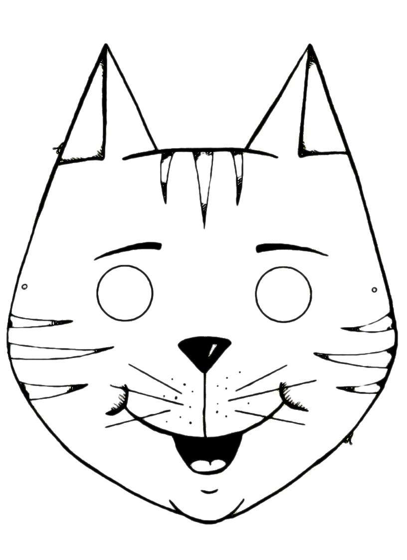 Gatto che sorride da stampare
