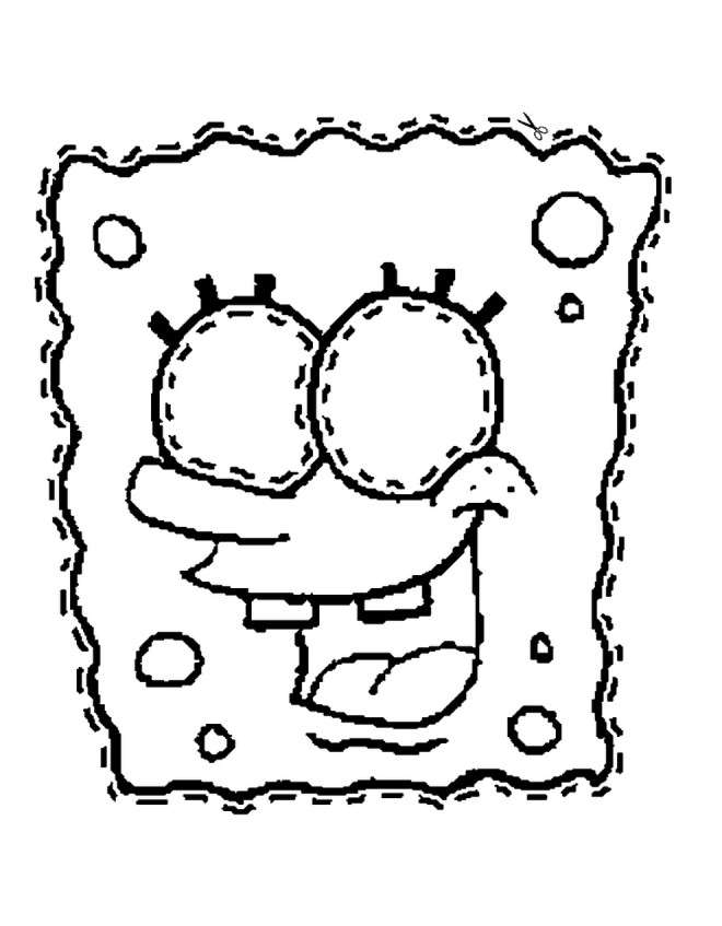 La maschera per i piccoli da Spongebob