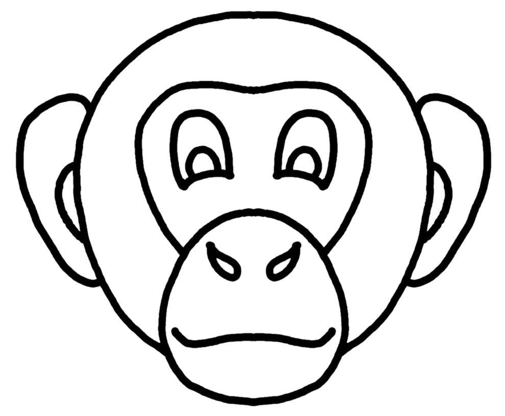 Mascherina simpatica da scimmia