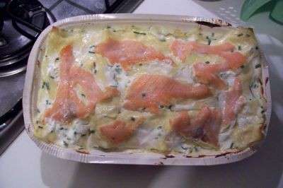 teglia lasagne al salmone