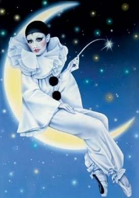 pierrot su luna