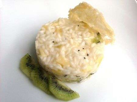 porzione risotto al kiwi