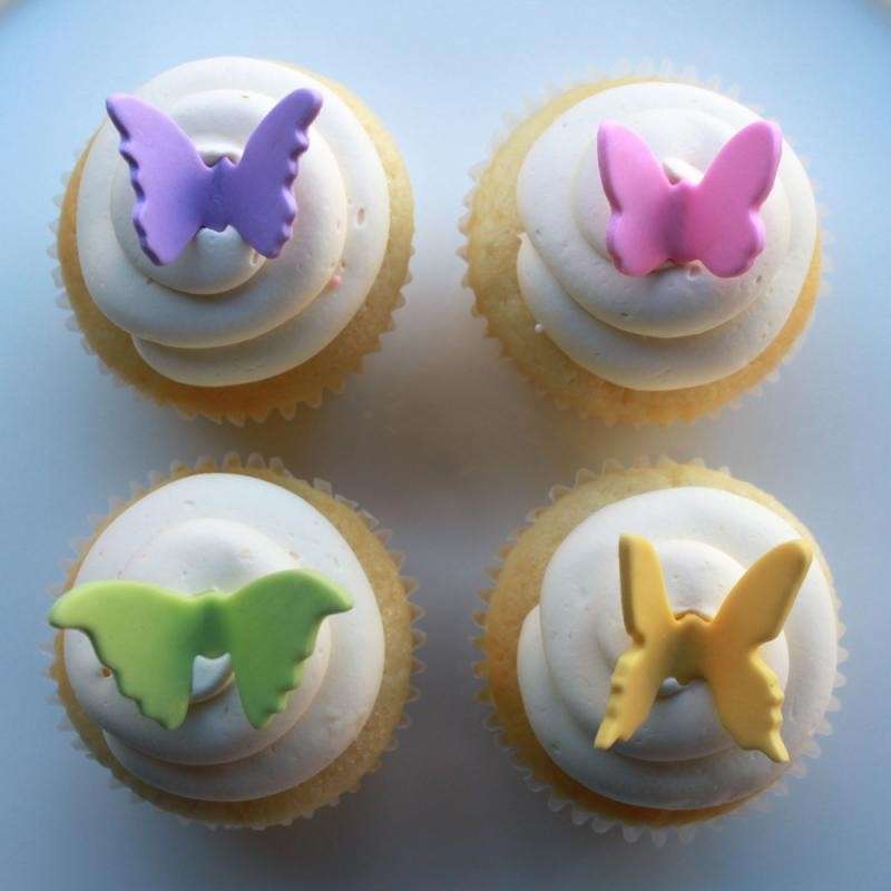 Cupcake con farfalle