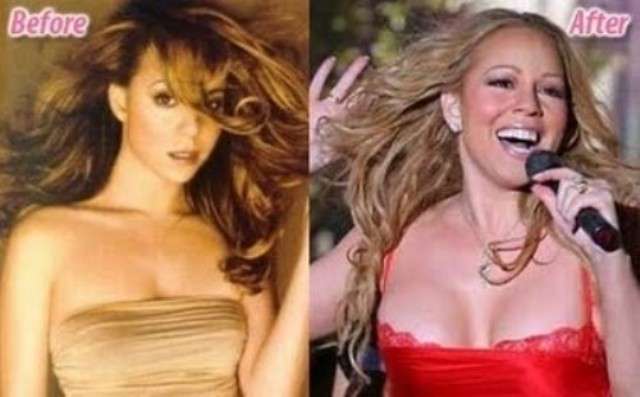 Mariah Carey rifatta prima e dopo