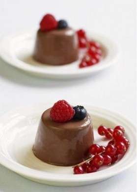 Panna Cotta con Cioccolato