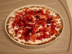 crostata di fragole e mascarpone