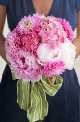 Peonie e ortensie per il matrimonio