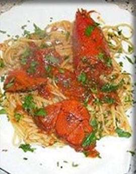 porzione linguine all'astice