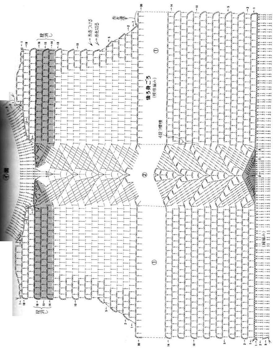 Pullover uncinetto schema centrale