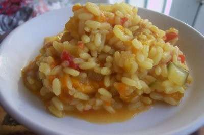 risotto fiori di zucca