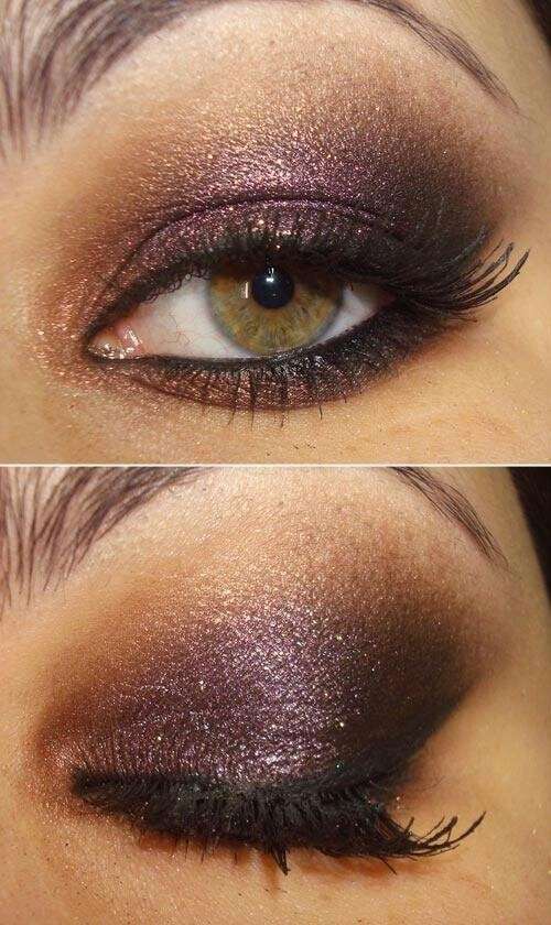 Smokey eye marrone shimmer per occhi verdi