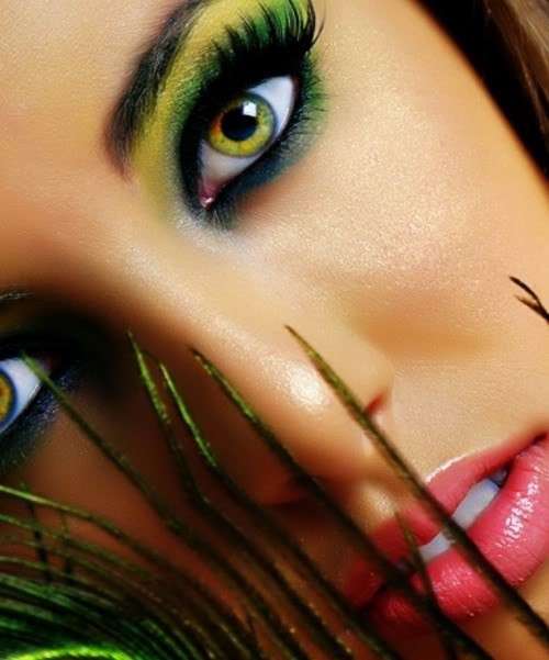 Smokey eye verde e giallo