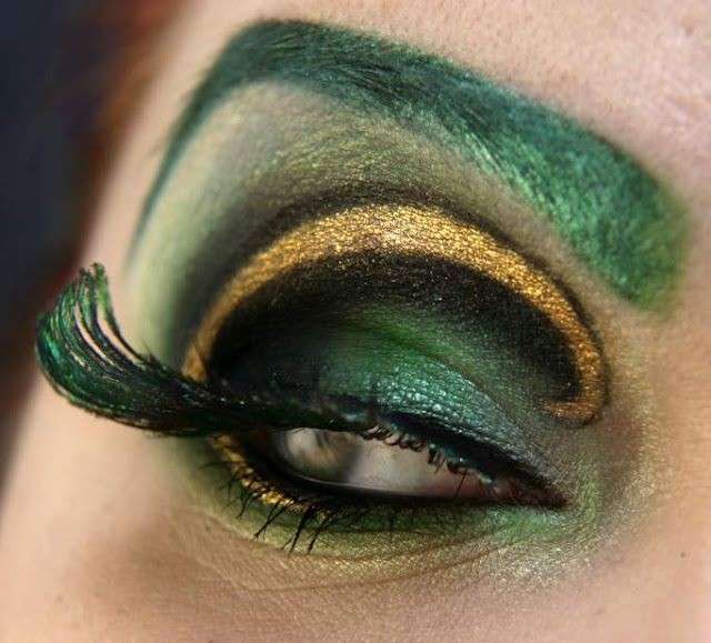 Trucco elaborato per occhi verdi