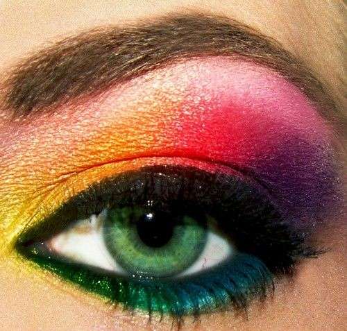 Trucco occhi arcobaleno